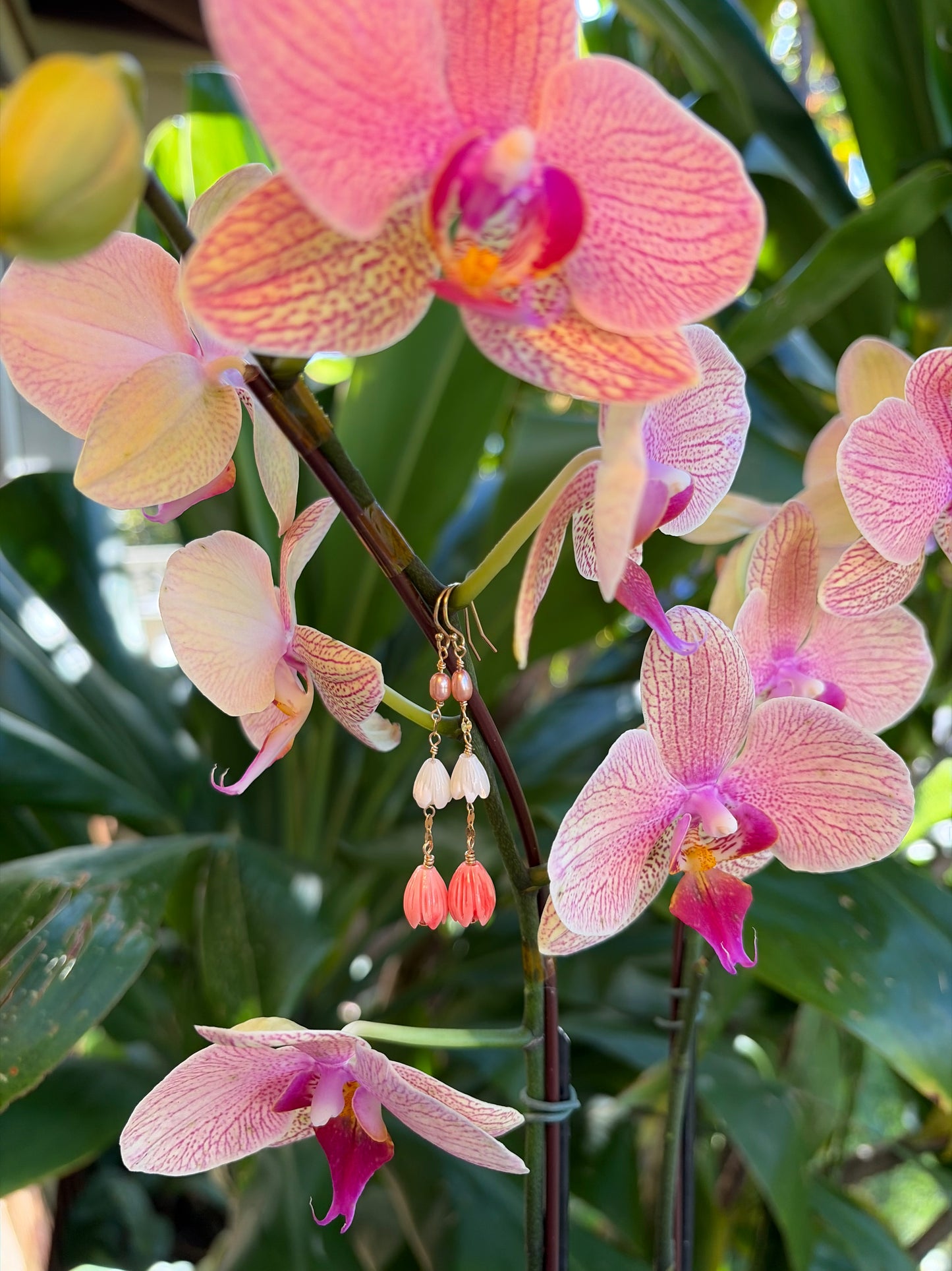 Pink Pīkake Earrings