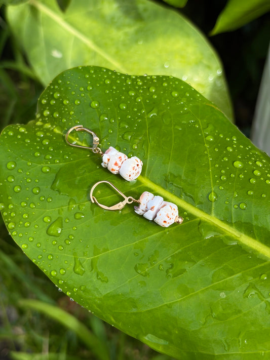 Triple Puka Earrings