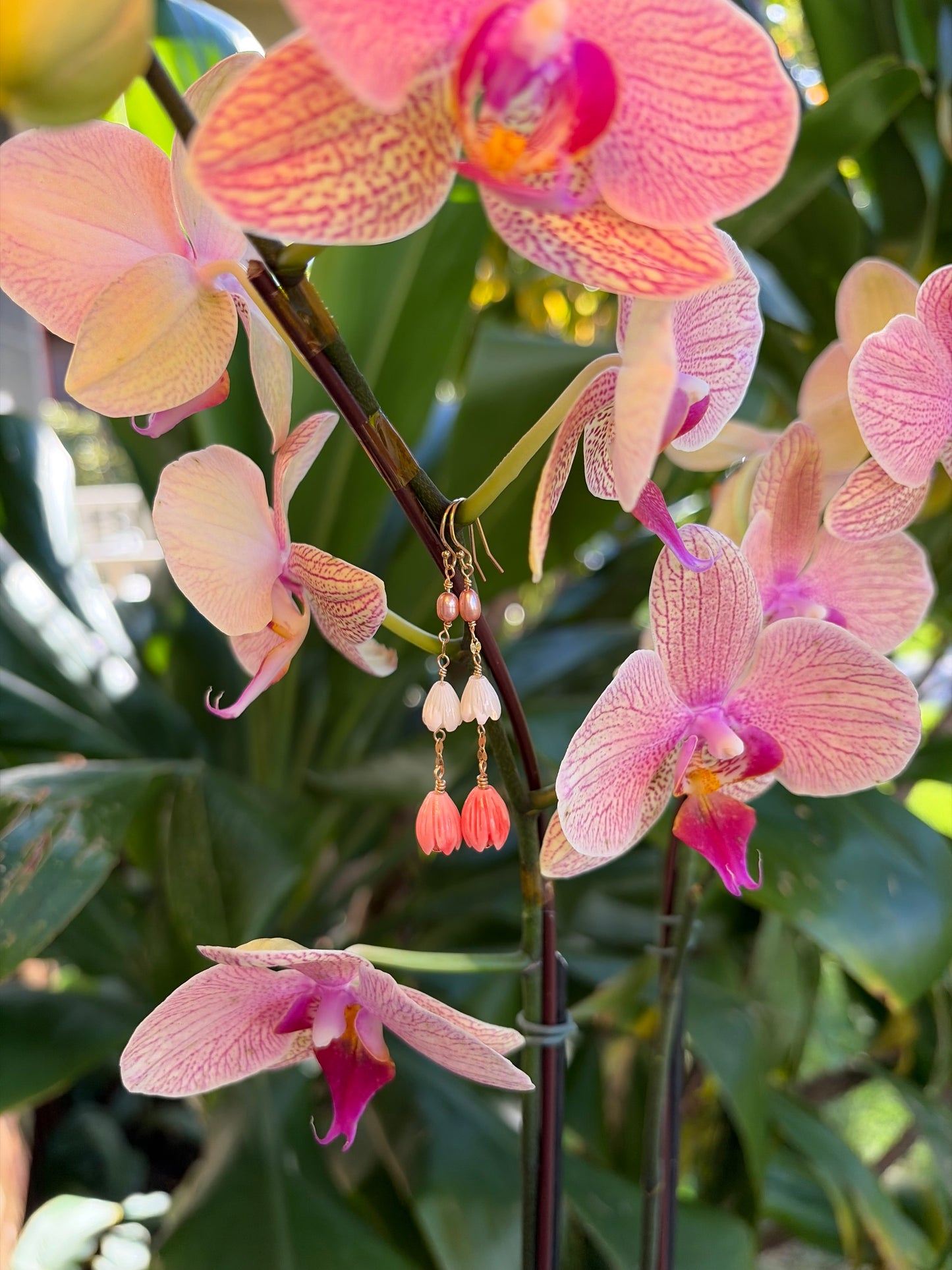 Pink Pīkake Earrings