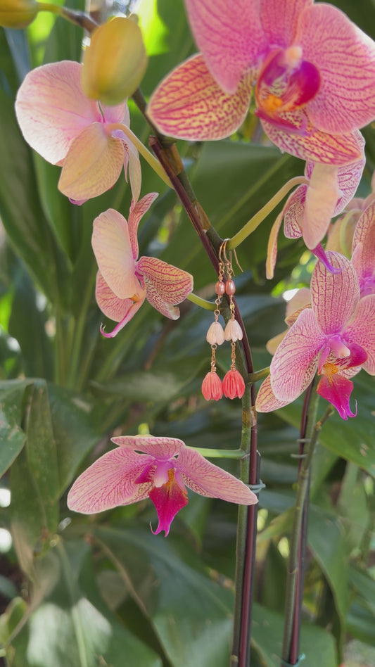 Pink Pīkake Earrings